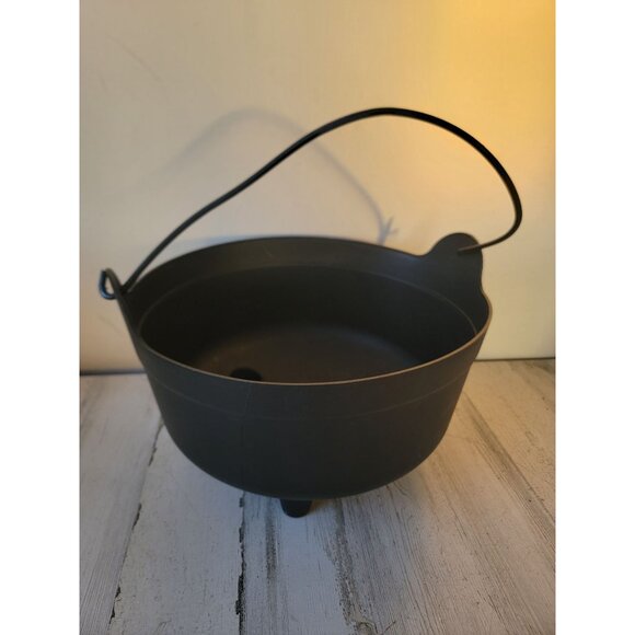 Black large cauldron candy bucket Halloween home decor figure - Picture 1 of 9